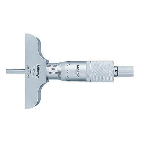 Mitutoyo 128 101 Depth Micrometer 63mm Base 0 25mm Dml