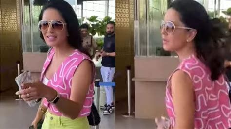 Sunny Leone Asks Paparazzi If They Think She Cant Speak Hindi Watch