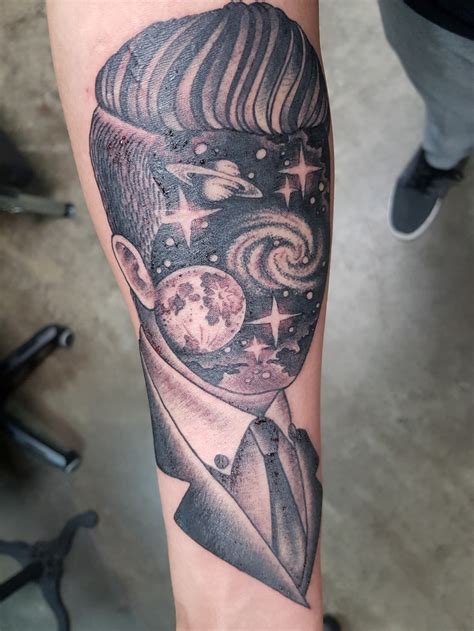 Tattoo Uploaded By Ll Cool Kandil Space Head Cosmos Sky Stars