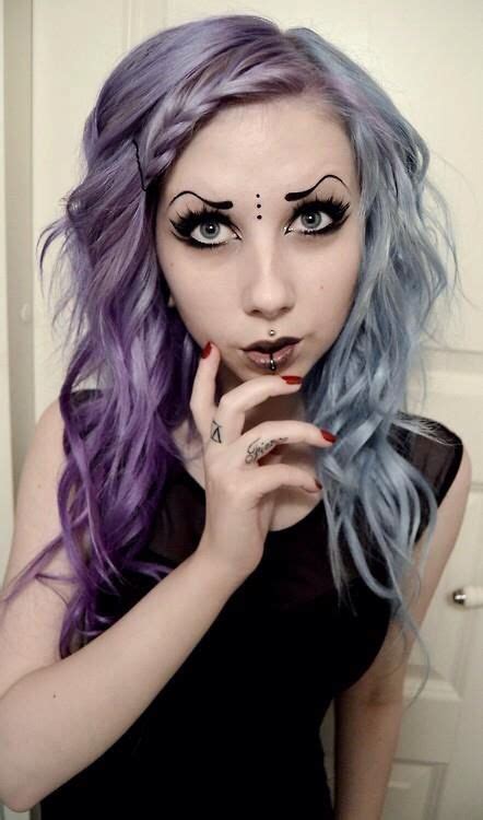 I Just Love Everything About This Girl Her Half And Half Hair Dye Her
