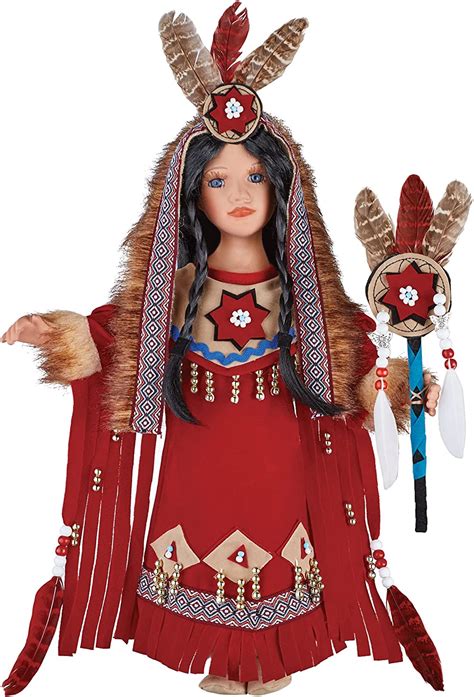collections etc maiara native american collectible porcelain doll red toys and games