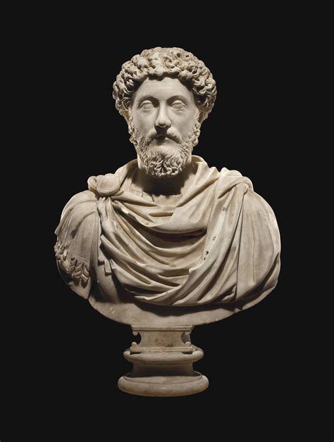 A Roman Marble Portrait Bust Of The Emperor Marcus Aurelius Circa 170