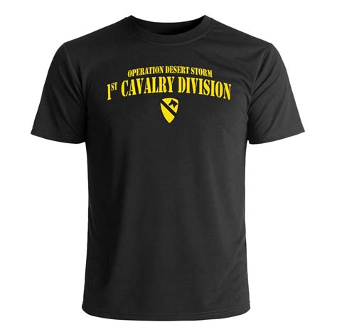 1st Cavalry Divison Desert Storm T Shirt 1st Cavalry T Shirts