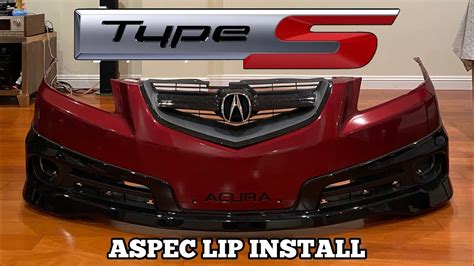 Installing A Type S Lip On Base Model Acura Tl Youtube