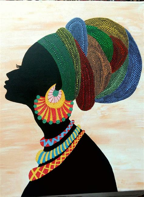 African Woman On Canvas African Art Paintings African Paintings Africa Art