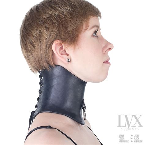 molded posture collar leather bondage choker for submissive etsy australia