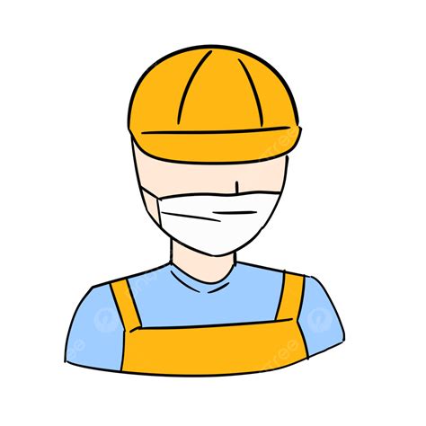 Construction Worker Cartoon Clipart Hd Png Cartoon Hand Drawn