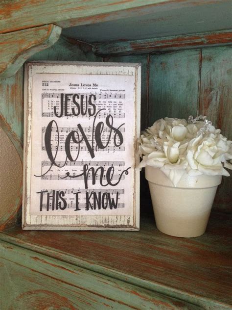 Jesus Loves Me Hymn Board Hand Lettered Wood Sign By Imperfectdust Hymn