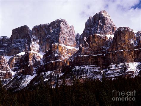 Banff Castle Mountain Extreme Close Up Photograph By Terry Elniski