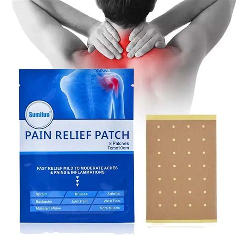 Sumifun 8pcsbag Medical Pain Patch Pain Back Neck Arthritis Frozen
