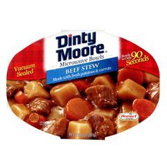 Browned stew meat and onions simmered in soy sauce and worcestershire sauce; Dinty Moore Beef Stew Microwave Tray | Food, Dinty moore ...