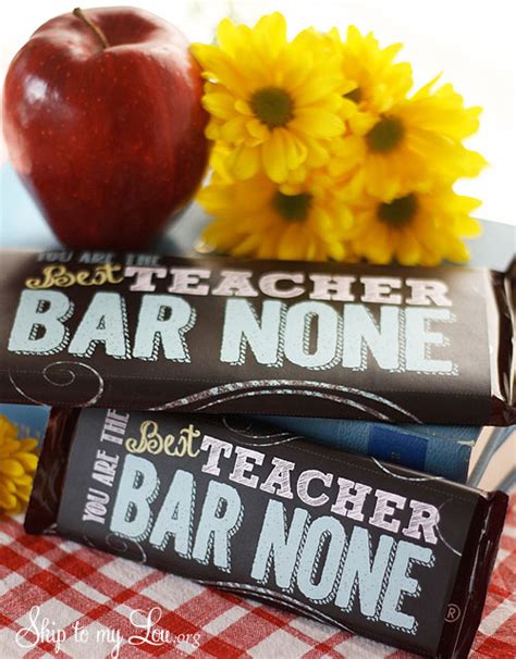 teacher appreciation candy bar covers skip   lou