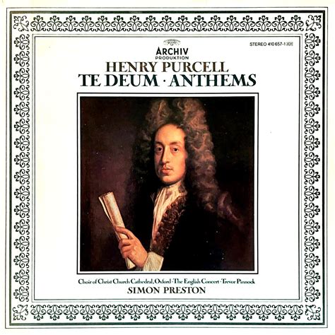 ΔΙΣΚΟΒΟΛΟΣ Henry Purcell Te Deum And Anthems Simon Preston 1981