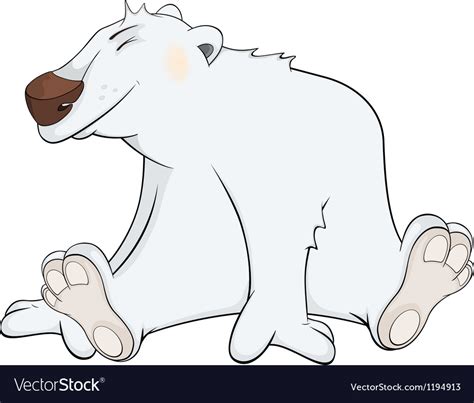 polar bear cartoon royalty free vector image vectorstock