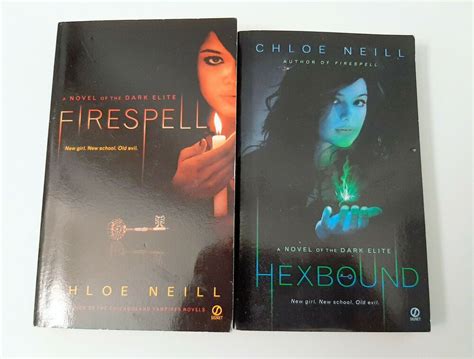 Set Of 2 Dark Elite Paperback Books Chloe Neill Firespell Hexbound
