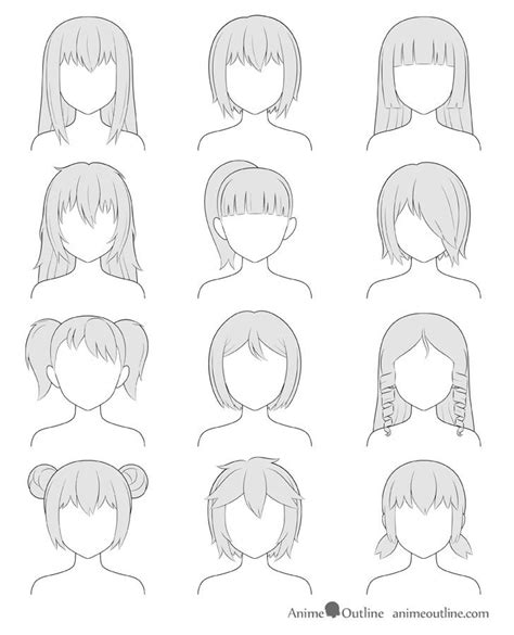 How To Draw Anime And Manga Hair Female Manga Hair