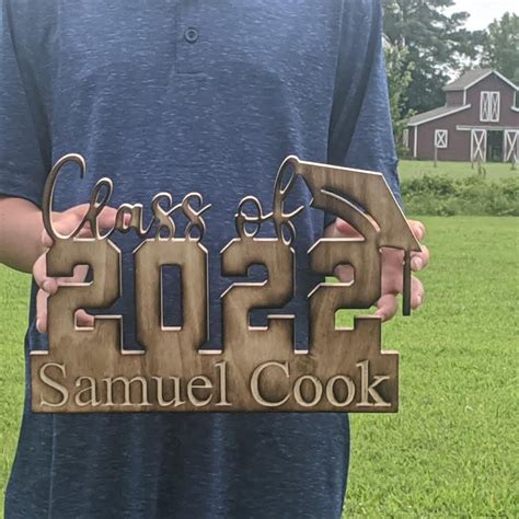 Personalized Class Of 2022 Wood Sign For Graduation Photo Etsy