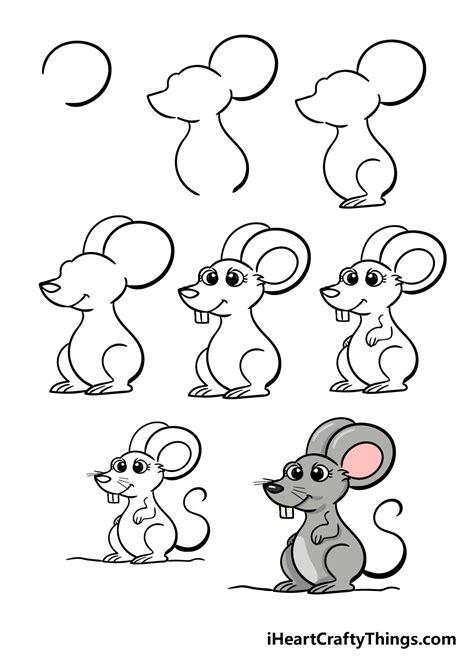 How To Draw Mouse How To Draw An Easy Mouse · Art Projects For Kids
