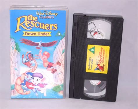 THE RESCUERS DOWN Under VHS Walt Disney Classics Cassette Video Vintage PicClick