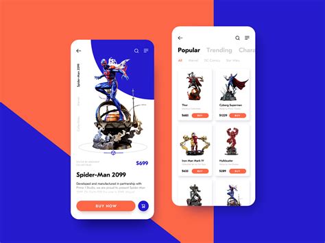 Trends in web application designs. UI Inspiration: Elegant E-Commerce App Design Concepts