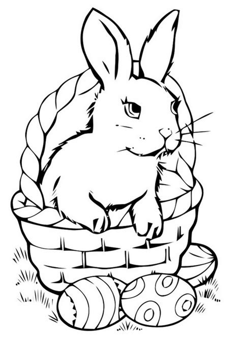 Perfect Easter Bunny Coloring Pages Coloring Pages