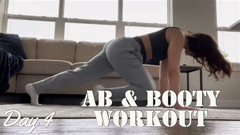 day 4 ab and booty workout youtube