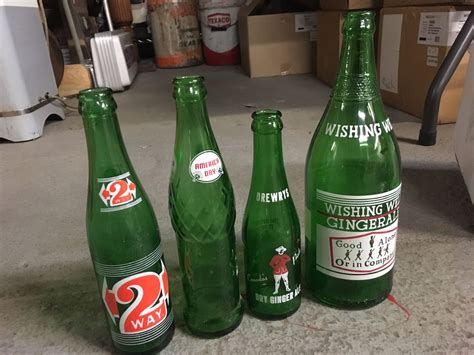 Vintage Ginger Ale Bottles 4 2 Way America Day Drewrys Wishing
