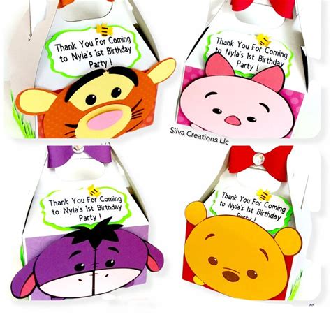 Winnie The Pooh Treat Box Winnie The Pooh Party Favor Box Etsy In