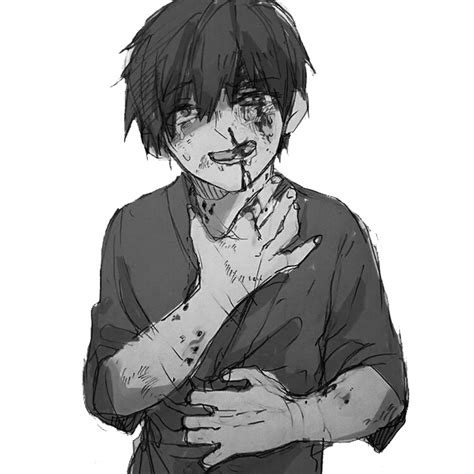Anime Animeboy Sad Pain Edgy Freetoedit Sticker By Echozxi