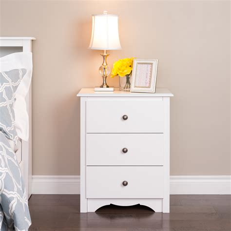 Search through alibaba.com for creative bedside drawers white design to add to the decor of a home. Prepac Monterey 3-drawer Tall Nightstand, White