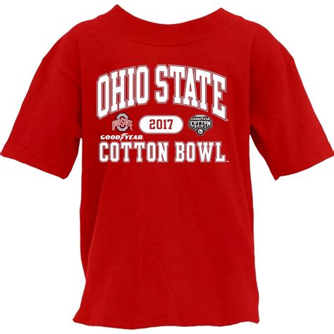 Blue 84 Ohio State Buckeyes Youth Scarlet 2017 Cotton Bowl Bound