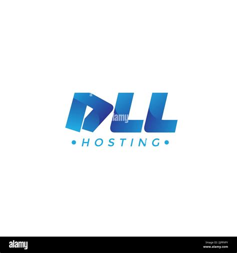 Dll Hosting Logo Template Design Vector Stock Vector Image And Art Alamy
