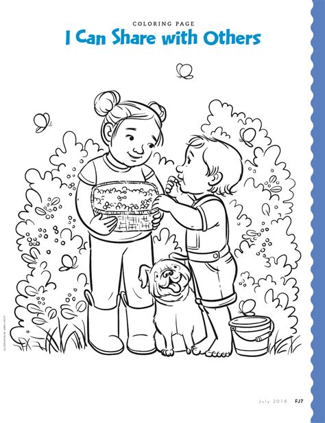 Didactic Coloring Page Sharing With Others Download Printable Pdf