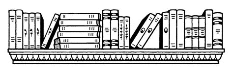 Free Bookshelf Clipart Black And White Download Free Bookshelf Clipart