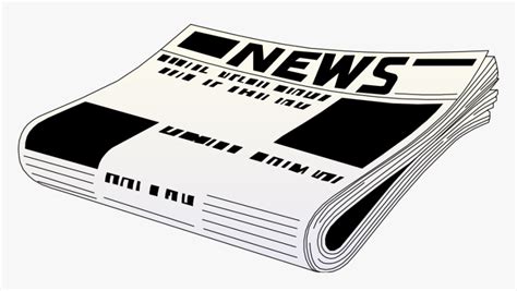 Newspaper Clipart Black And White