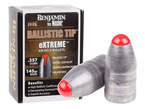 Benjamin Nosler Ballistic Tip Extreme Air Rifle Bullet 357 Cal 145
