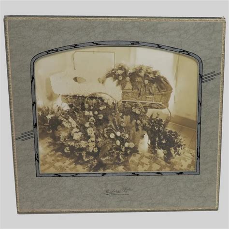 Large C1900 Funeral Casket Post Mortem Cabinet Card Photo Ruby Lane