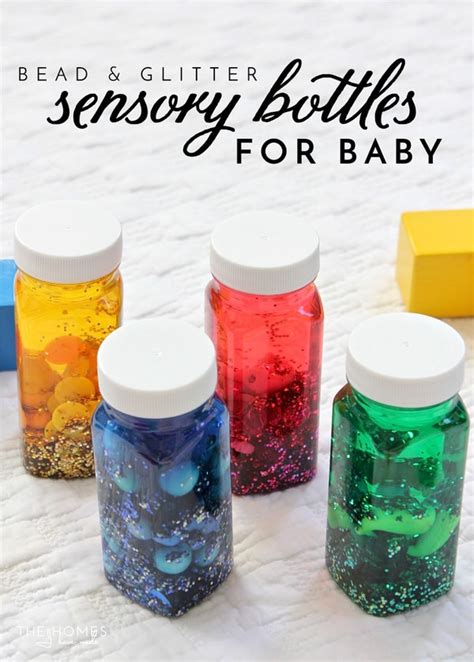 Diy Glitter And Bead Sensory Bottles For Baby The Homes I Have Made