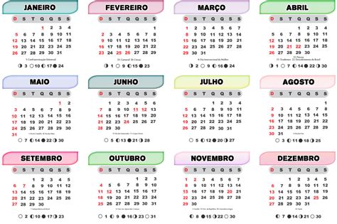 Grade Calendário 2020 Vários Modelos Para Baixar Png Psd Cdr