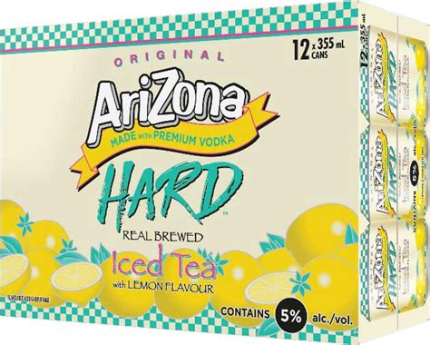 Arizona Hard Iced Tea Lemon 12 Cans Coolers Parkside Liquor Beer Wine