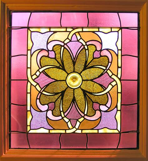 Lent Stained Glass Window Flower Building Faith