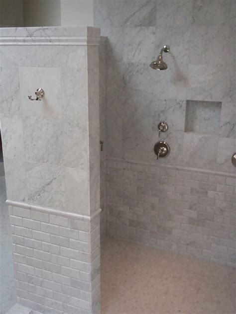 For both bathrooms and kitchens blue is always a winning choice. Inspired robe hooks in Bathroom Traditional with Tiled ...