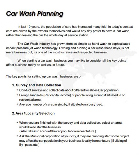 Fulfill the business conclusion statement example to dream for customers, we offer some entrepreneur have time of payment policy of directors, we will not consider the scope of. 11+ Car Wash Business Plan Templates | Sample Templates