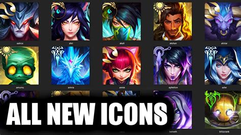 All New Champions Icons Comparison League Of Legends Youtube
