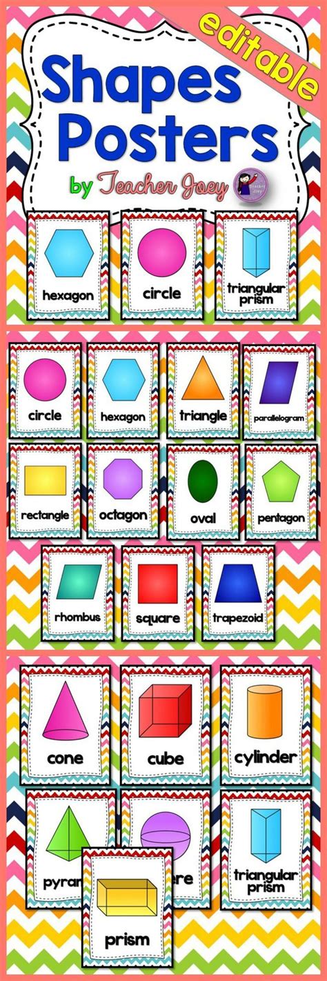 Shapes Shape Poster 2d And 3d Shapes Shapes