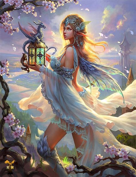 Artist Fantasy Art Fairy Dragon Beautiful Fairies