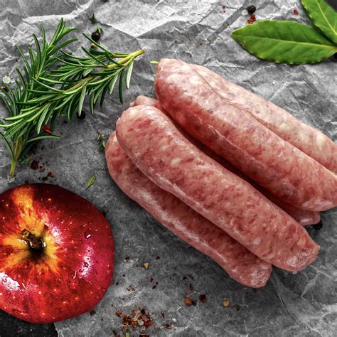 Pork Apple And Leek Sausages Wiltshire Bacon