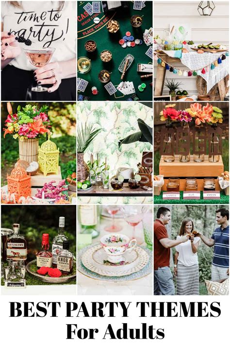 80 Best Party Themes For Adults Celebrations At Home