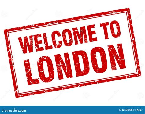 Welcome To London Stamp Stock Vector Illustration Of Template 124942884