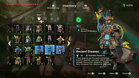 Zelda Breath Of The Wild Rare Weapon And Armor Guide